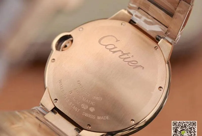 Ballon Bleu De Cartier W69006Z2 42mm TW Factory 1:1 Best Edition Replica Watch Full Diamond Rosegold Swiss ETA 2824