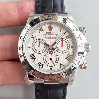 Rolex Daytona Cosmograph 116520 JH Factory White Dial 1:1 Best Edition Replica Watch Swiss ETA4130