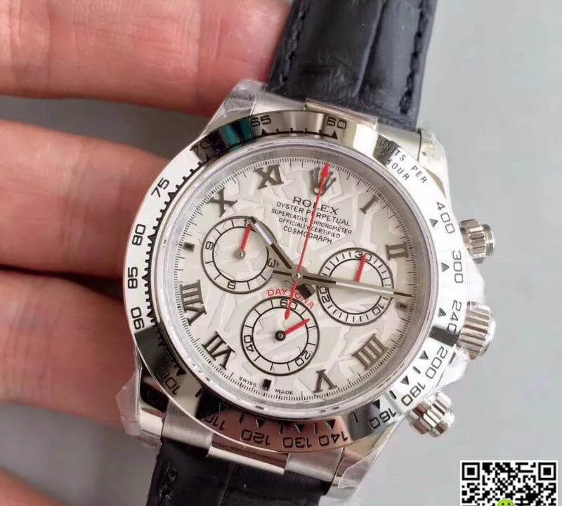 Rolex Daytona Cosmograph 116520 JH Factory White Dial 1:1 Best Edition Replica Watch Swiss ETA4130
