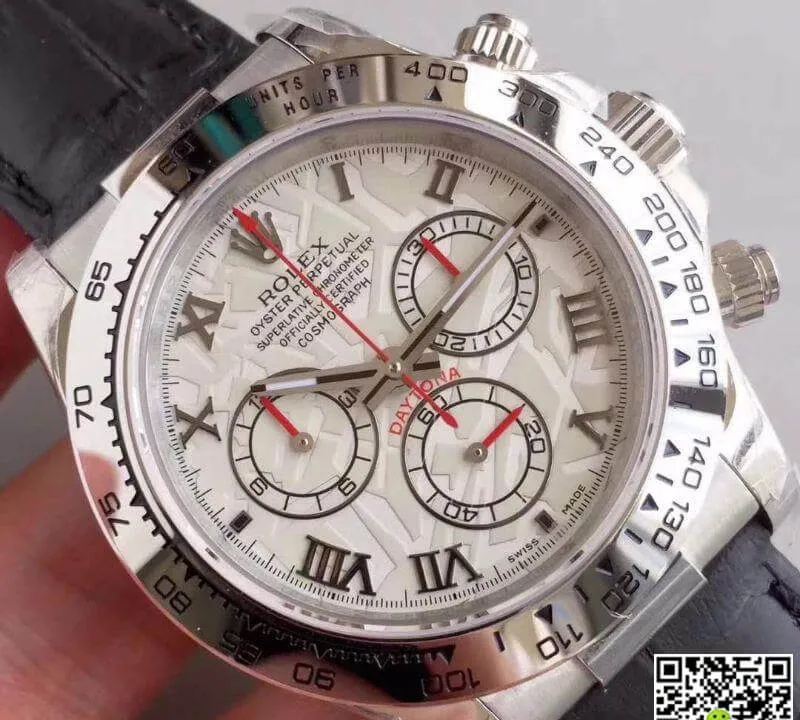Rolex Daytona Cosmograph 116520 JH Factory White Dial 1:1 Best Edition Replica Watch Swiss ETA4130