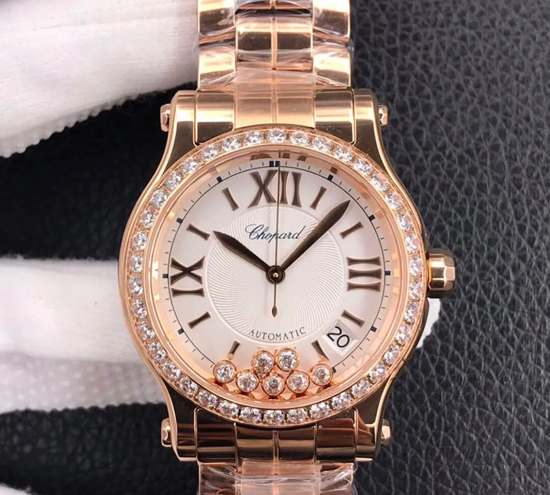 Chopard Happy Diamonds 274808-5004 YF Factory 1:1 Best Edition Replica Watch Stainless Steel Bezel
