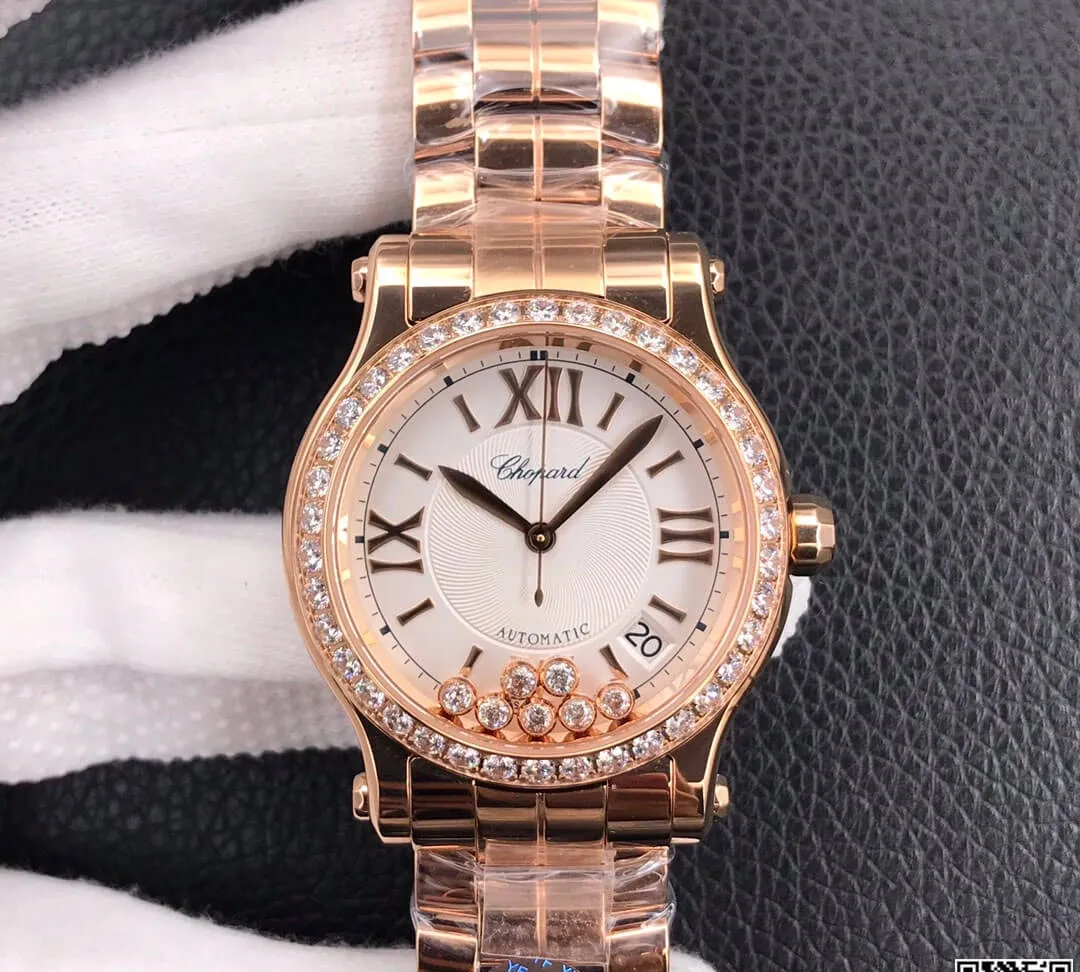 Chopard Happy Diamonds 274808-5004 YF Factory 1:1 Best Edition Replica Watch Stainless Steel Bezel