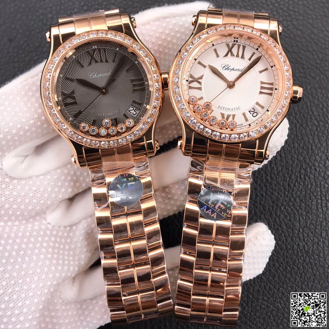 Chopard Happy Diamonds 274808-5004 YF Factory 1:1 Best Edition Replica Watch Stainless Steel Bezel