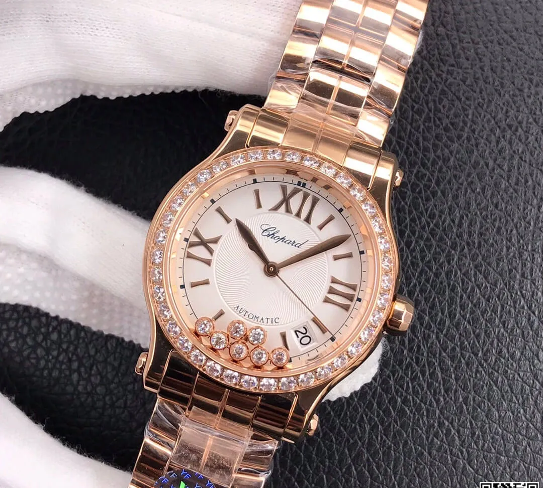 Chopard Happy Diamonds 274808-5004 YF Factory 1:1 Best Edition Replica Watch Stainless Steel Bezel