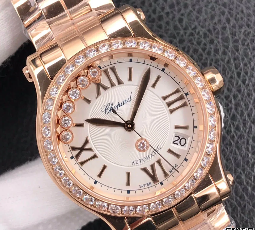 Chopard Happy Diamonds 274808-5004 YF Factory 1:1 Best Edition Replica Watch Stainless Steel Bezel