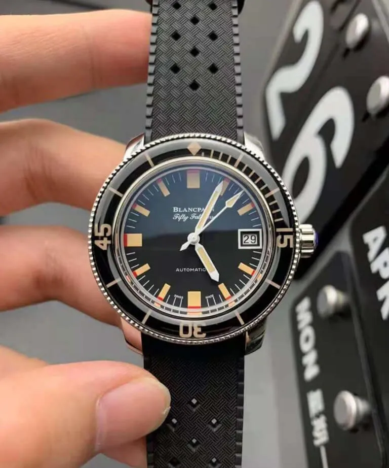 Blancpain Fifty Fathoms Barakuda 5008B 1130 B52A ZF Factory 1:1 Best Edition Replica Watch Black Bezel