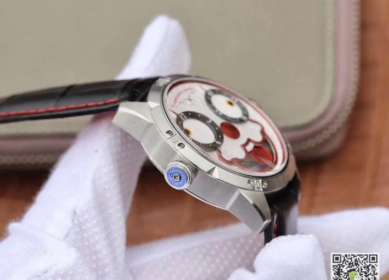 Konstantin Chaykin Joker V2 Version 1:1 Best Edition Replica Watch White Joker Dial Red Inner Bezel Swiss NH35A 24J