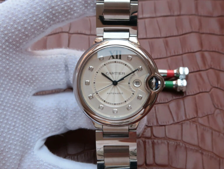 Ballon Bleu De Cartier WE902075 JF Factory 1:1 Best Edition Replica Watch Diamond Dial