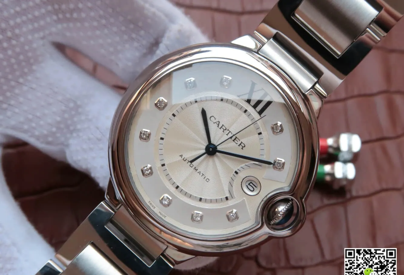 Ballon Bleu De Cartier WE902075 JF Factory 1:1 Best Edition Replica Watch Diamond Dial