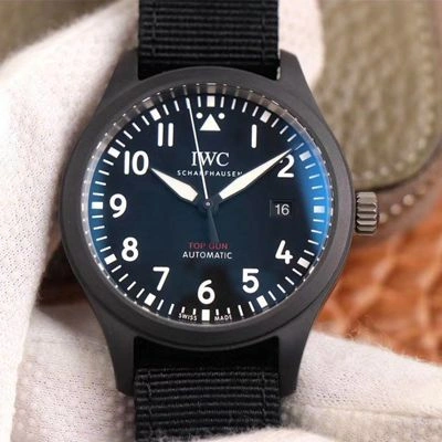 IWC Pilot Top Gun IW326901 MKS Factory 1:1 Best Edition Replica Watch Black Ceramic Swiss ETA2892