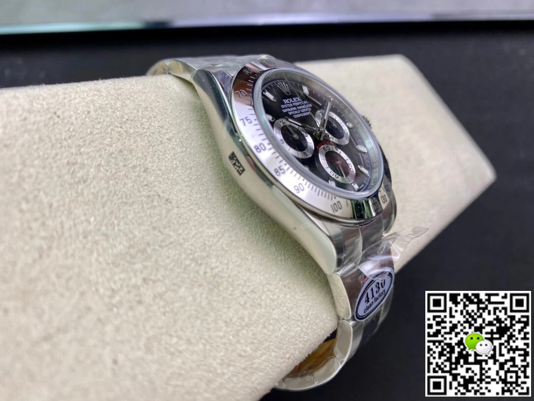 Rolex Cosmograph Daytona 116520 Clean Factory 1:1 Best Edition Replica Watch Stainless Steel Black Dial