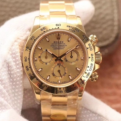 Rolex Daytona Cosmograph M116508-0003 Noob Factory 1:1 Best Edition Replica Watch Gold Strap