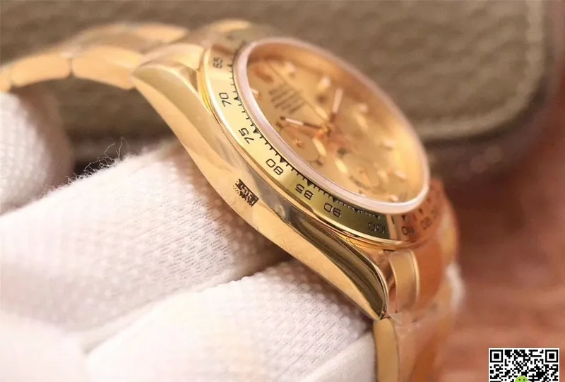 Rolex Daytona Cosmograph M116508-0003 Noob Factory 1:1 Best Edition Replica Watch Gold Strap