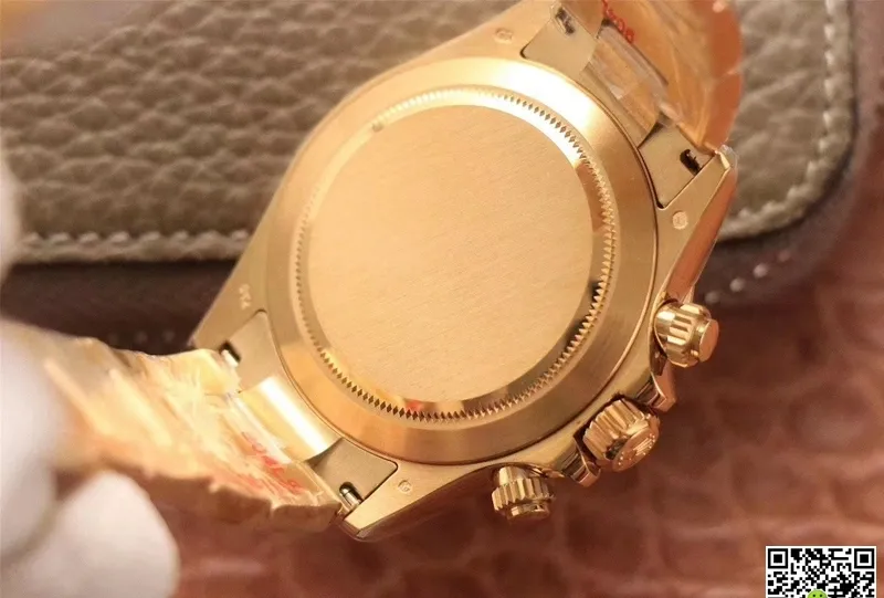 Rolex Daytona Cosmograph M116508-0003 Noob Factory 1:1 Best Edition Replica Watch Gold Strap