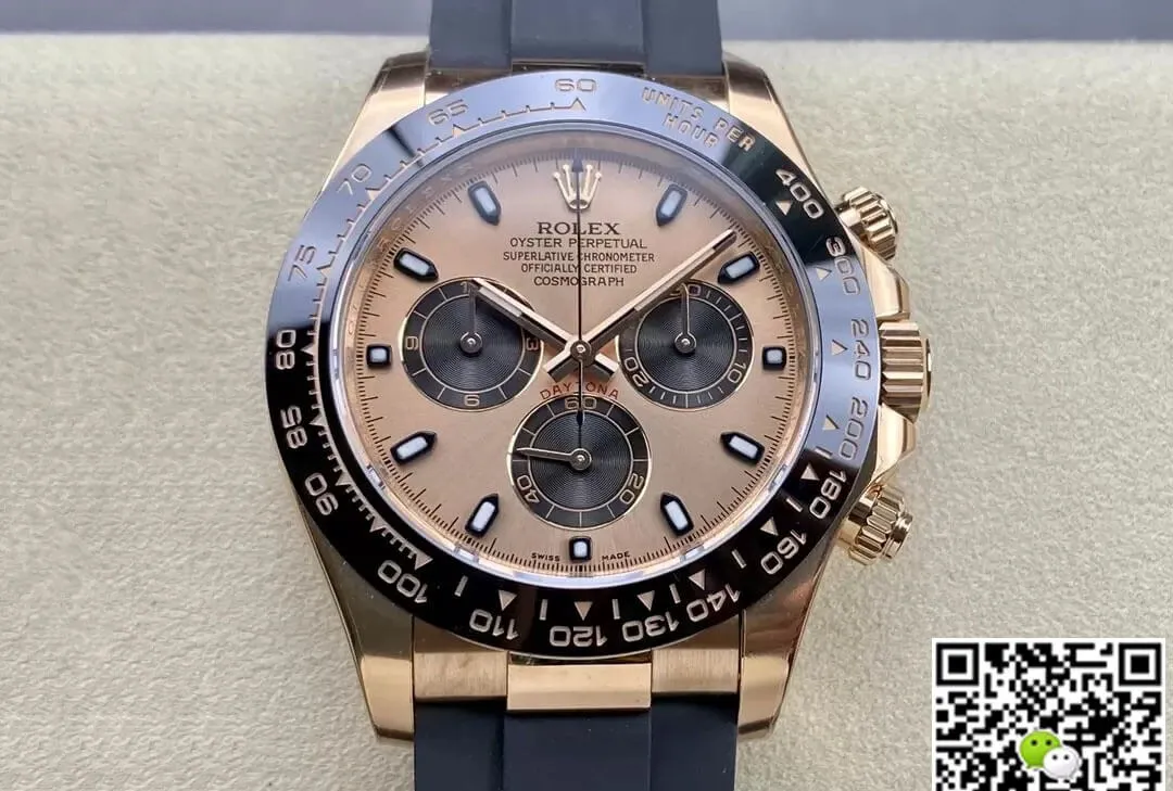 Rolex Cosmograph Daytona M116515LN-0018 Clean Factory 1:1 Best Edition Replica Watch Black Rubber Strap