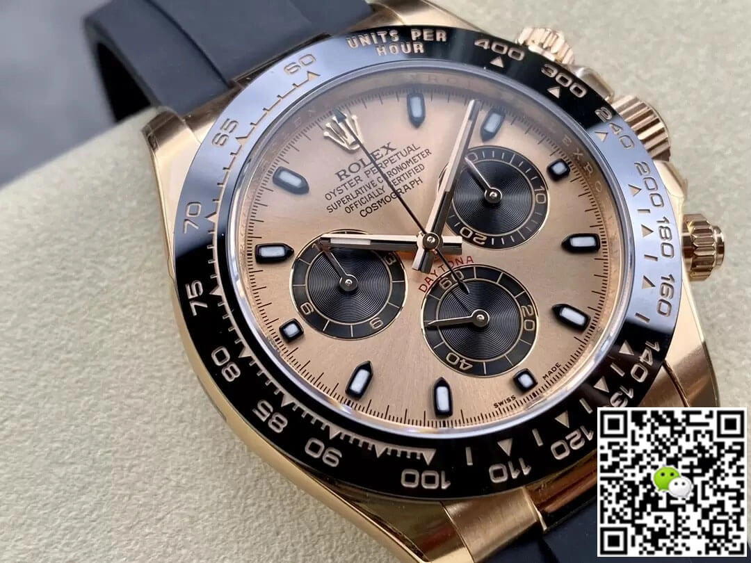 Rolex Cosmograph Daytona M116515LN-0018 Clean Factory 1:1 Best Edition Replica Watch Black Rubber Strap