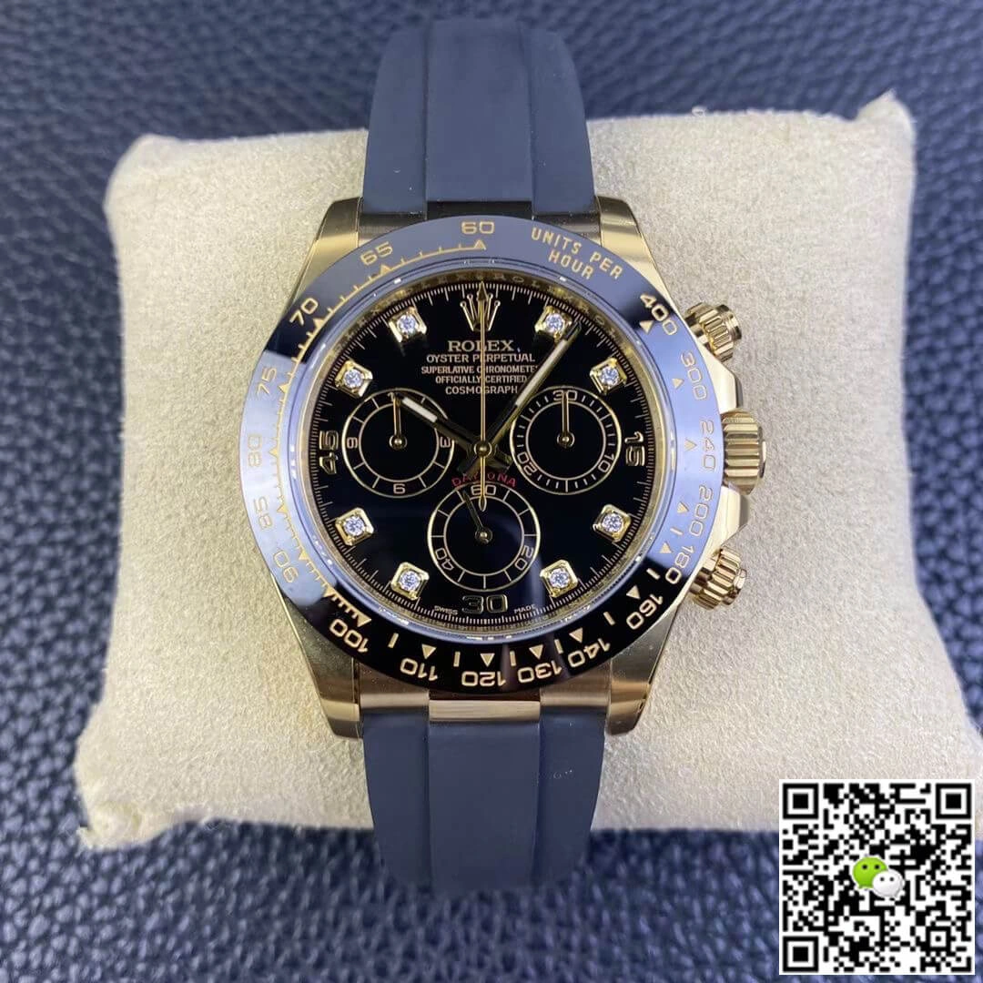 Rolex Cosmograph Daytona M116518ln-0046 Clean Factory 1:1 Best Edition Replica Watch Black Diamond Dial
