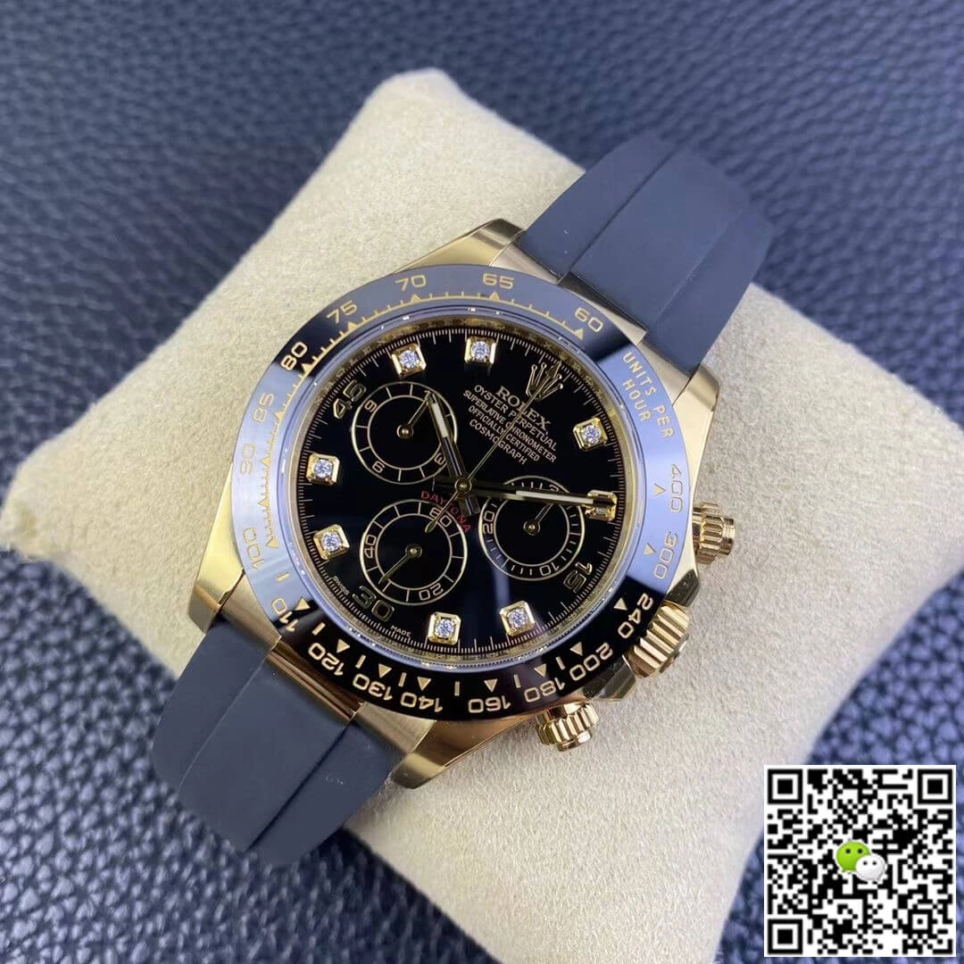 Rolex Cosmograph Daytona M116518ln-0046 Clean Factory 1:1 Best Edition Replica Watch Black Diamond Dial