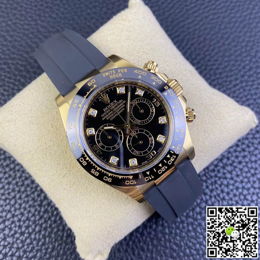 Rolex Cosmograph Daytona M116518ln-0046 Clean Factory 1:1 Best Edition Replica Watch Black Diamond Dial