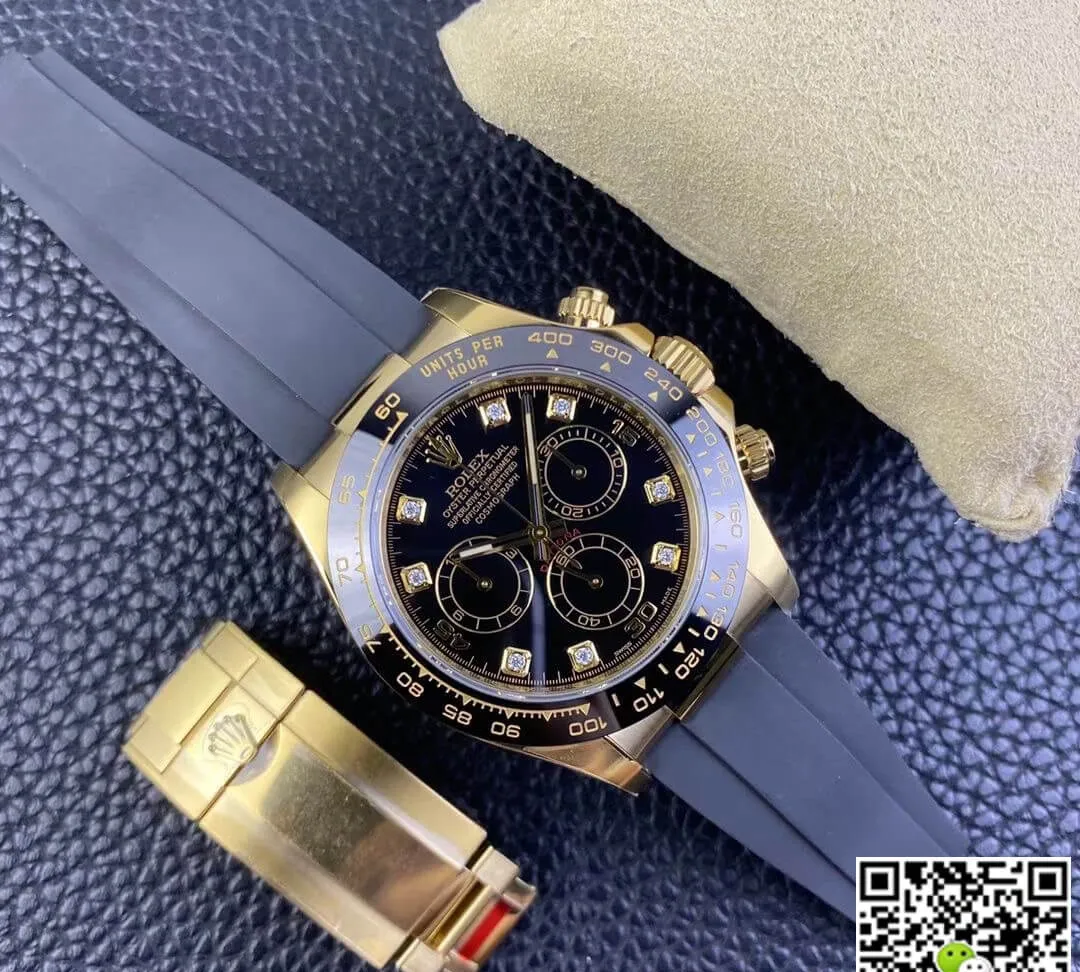Rolex Cosmograph Daytona M116518ln-0046 Clean Factory 1:1 Best Edition Replica Watch Black Diamond Dial