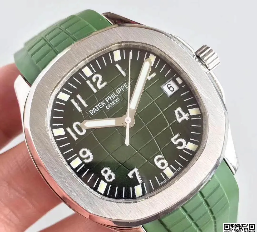 Patek Philippe Aquanaut 5167A-001 PF Factory 1:1 Best Edition Replica Watch Swiss ETA2824 Green Dial
