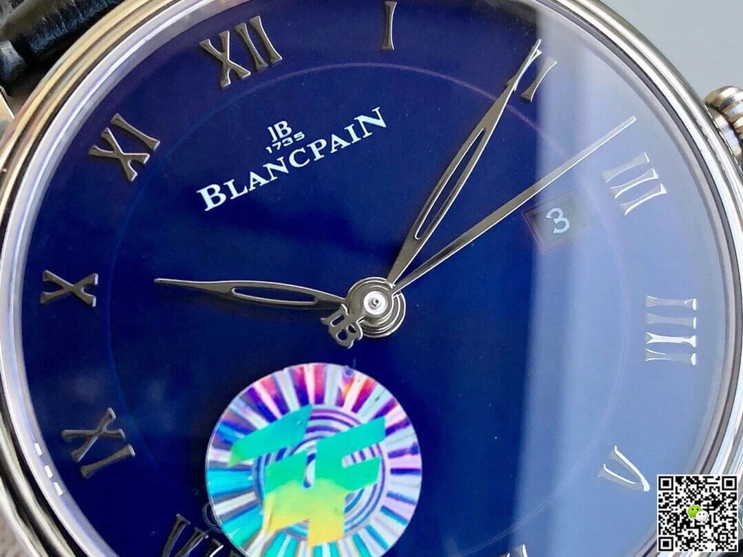 Blancpain Villeret 6551-1127-55B ZF Factory 1:1 Best Edition Replica Watch Blue Dial