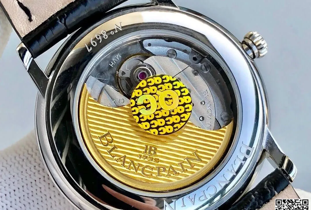 Blancpain Villeret 6551-1127-55B ZF Factory 1:1 Best Edition Replica Watch Blue Dial