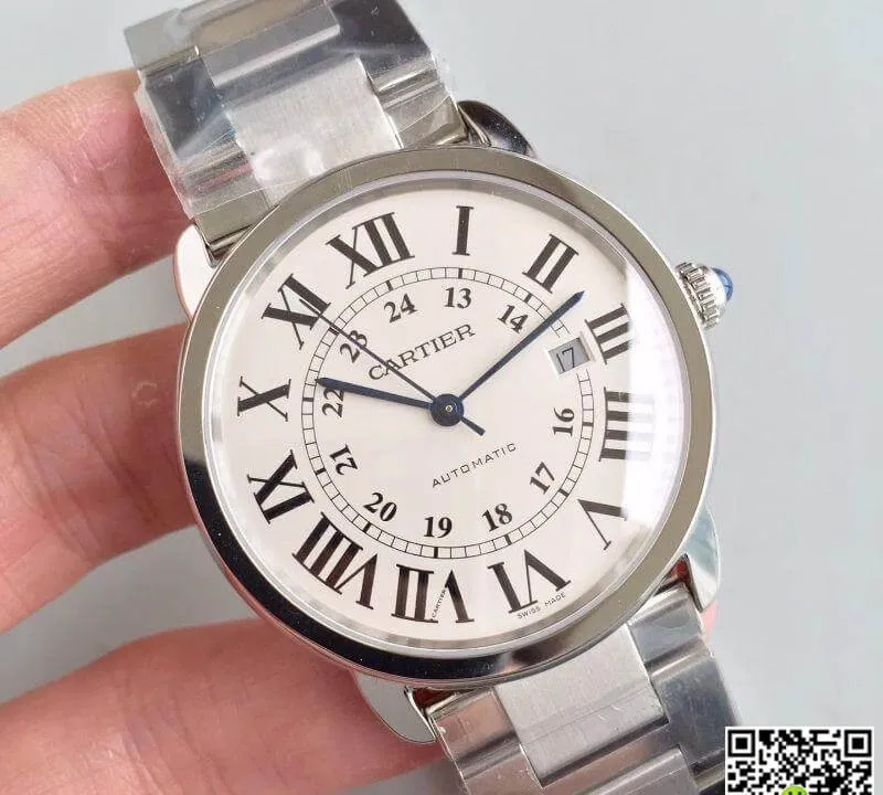Ronde Solo De Cartier W670101 ZF Factory 1:1 Best Edition Swiss ETA9015 Steel Strap