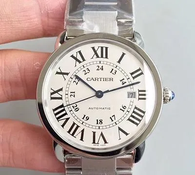 Ronde Solo De Cartier W670101 ZF Factory 1:1 Best Edition Swiss ETA9015 Steel Strap
