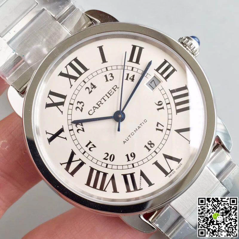 Ronde Solo De Cartier W670101 ZF Factory 1:1 Best Edition Swiss ETA9015 Steel Strap