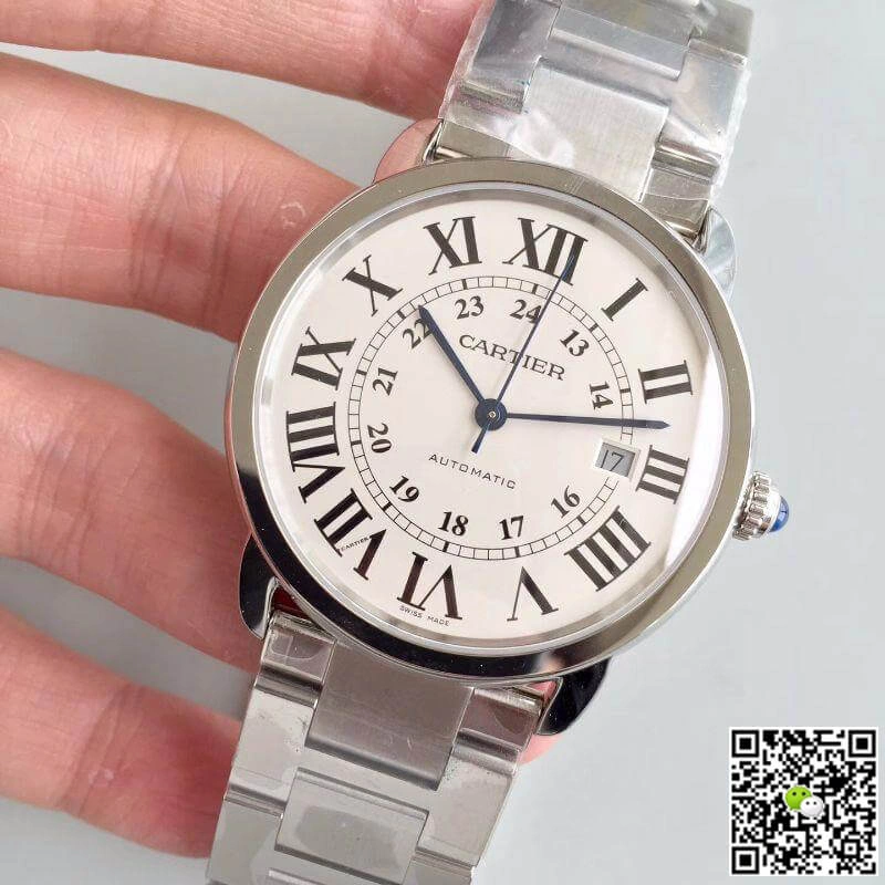 Ronde Solo De Cartier W670101 ZF Factory 1:1 Best Edition Swiss ETA9015 Steel Strap