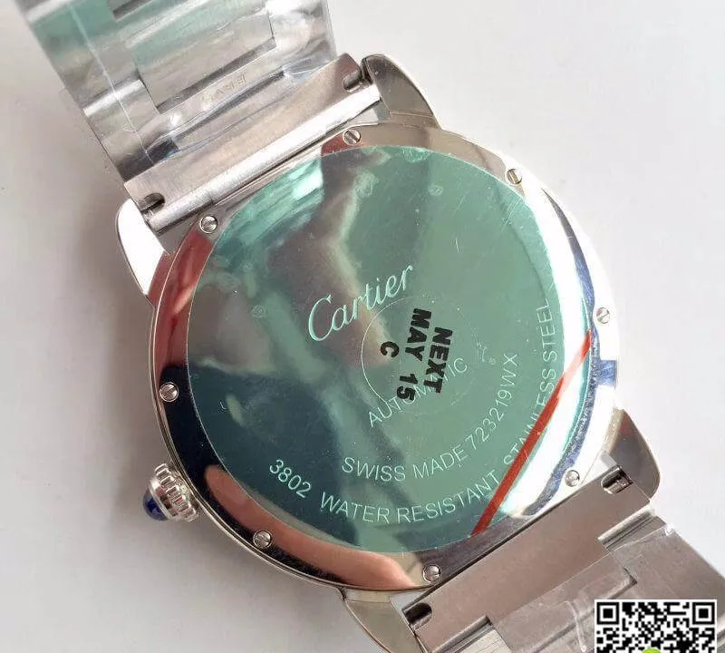 Ronde Solo De Cartier W670101 ZF Factory 1:1 Best Edition Swiss ETA9015 Steel Strap