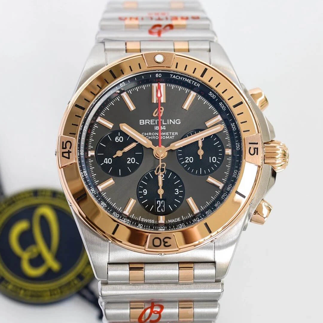 Breitling Chronomat UB0134101B1U1 GF Factory 1:1 Best Edition Replica Watch Silver Strap