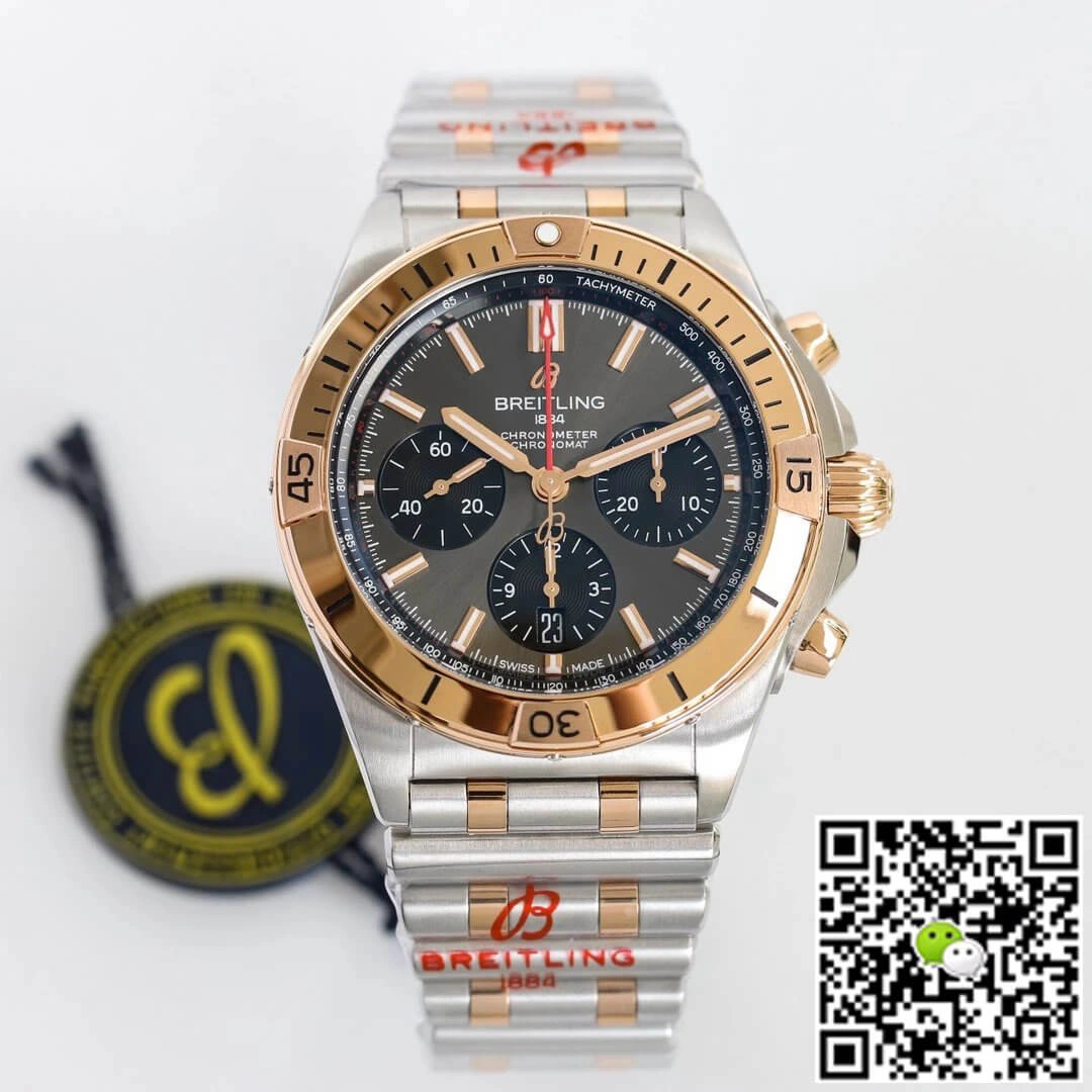 Breitling Chronomat UB0134101B1U1 GF Factory 1:1 Best Edition Replica Watch Silver Strap
