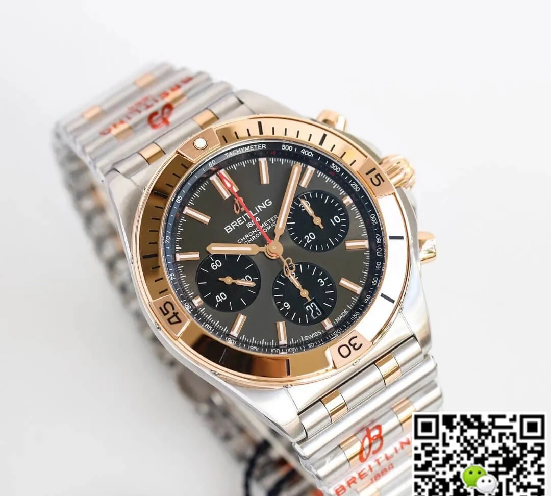 Breitling Chronomat UB0134101B1U1 GF Factory 1:1 Best Edition Replica Watch Silver Strap