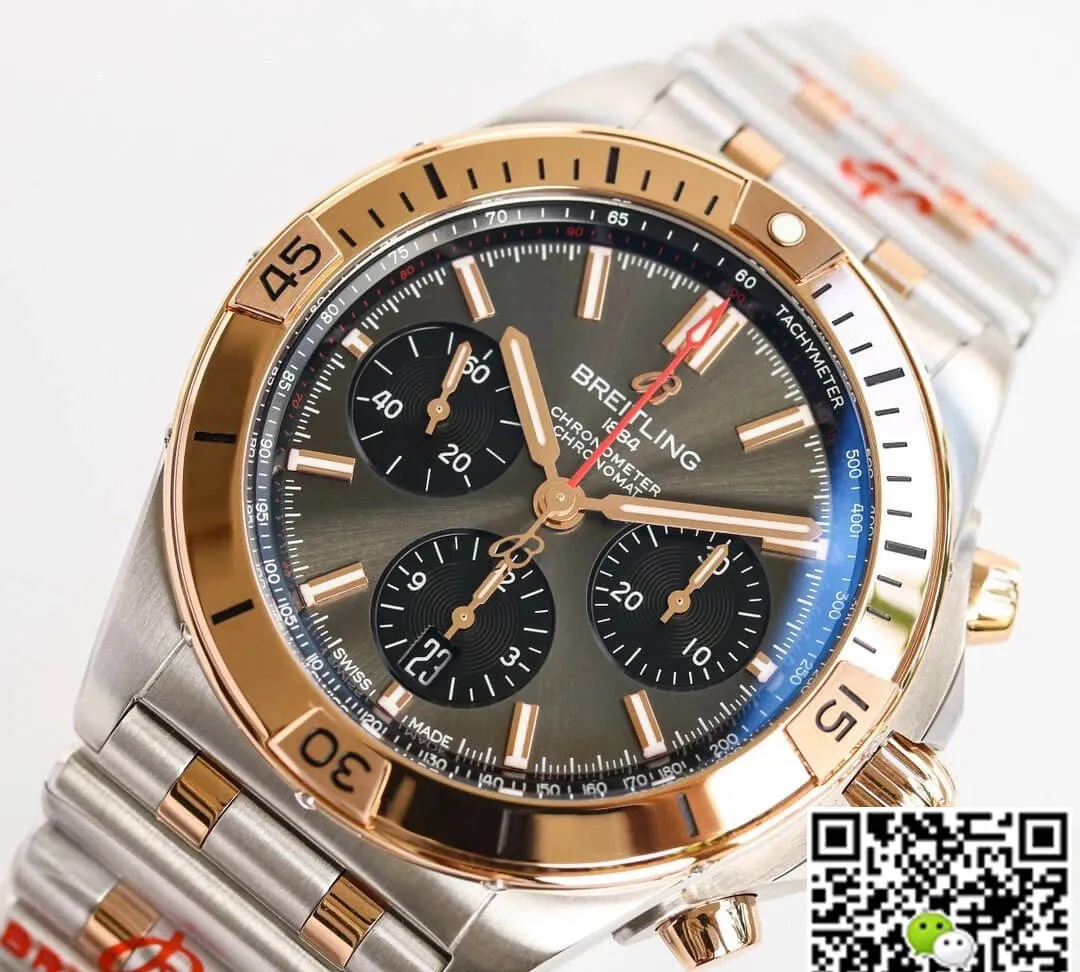 Breitling Chronomat UB0134101B1U1 GF Factory 1:1 Best Edition Replica Watch Silver Strap