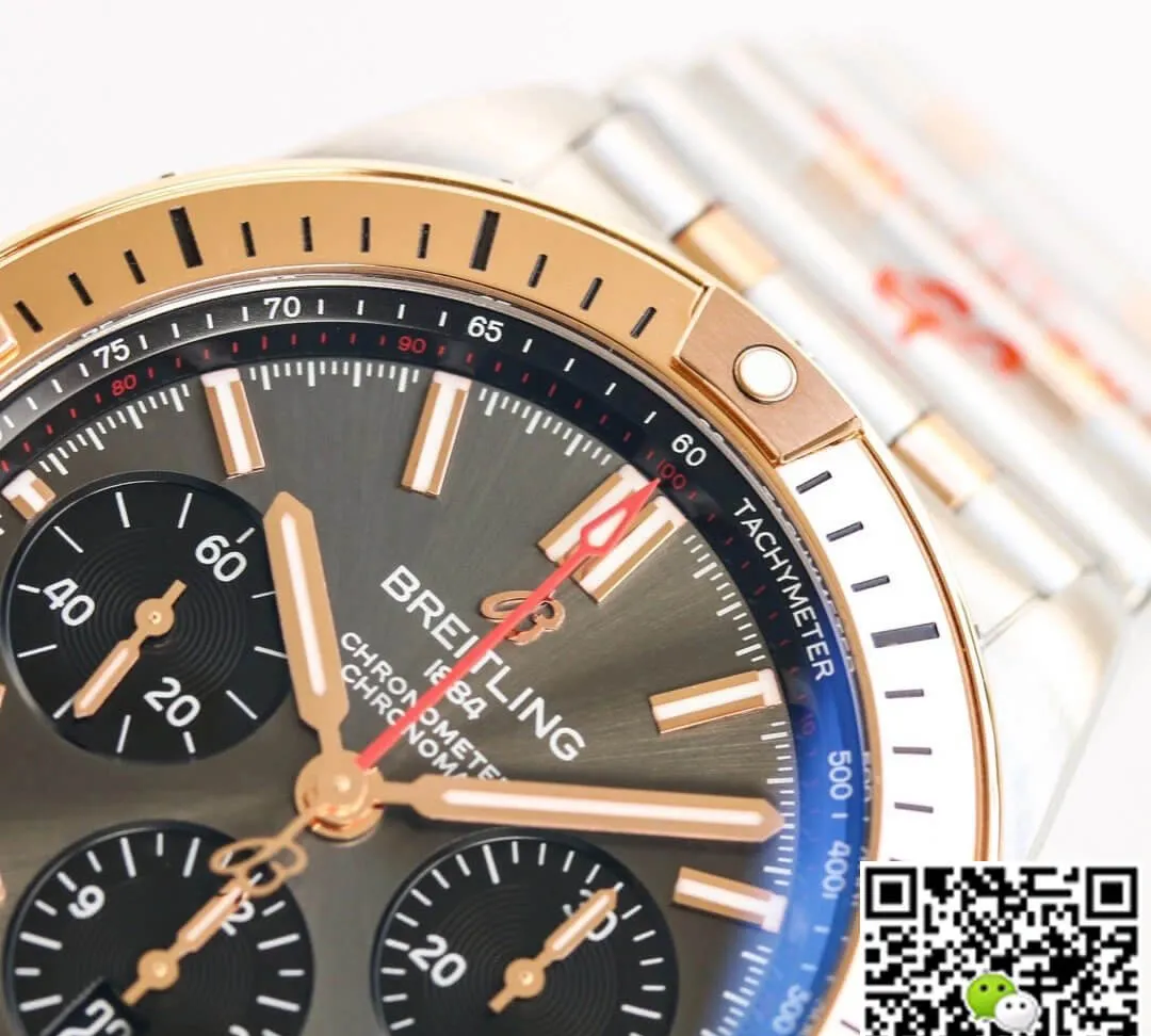 Breitling Chronomat UB0134101B1U1 GF Factory 1:1 Best Edition Replica Watch Silver Strap