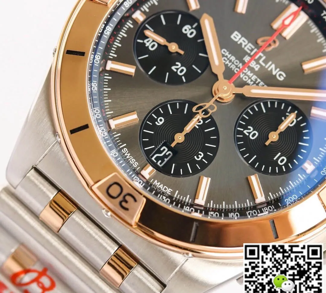 Breitling Chronomat UB0134101B1U1 GF Factory 1:1 Best Edition Replica Watch Silver Strap