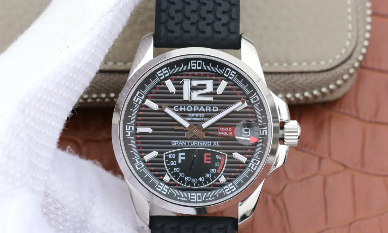 Chopard Classic Racing Mille Miglia 168457-3001 V6 Factory 1:1 Best Edition Replica Watch Black Strap