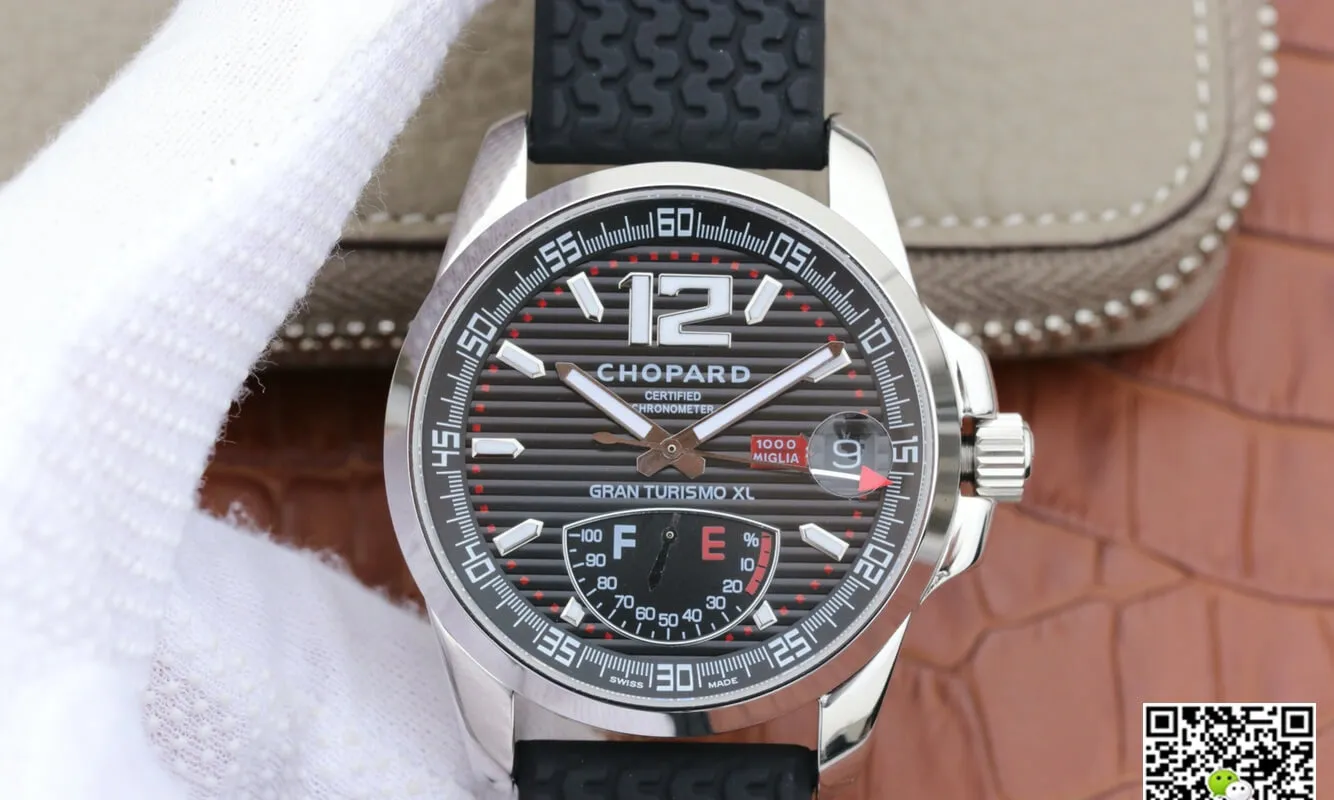 Chopard Classic Racing Mille Miglia 168457-3001 V6 Factory 1:1 Best Edition Replica Watch Black Strap
