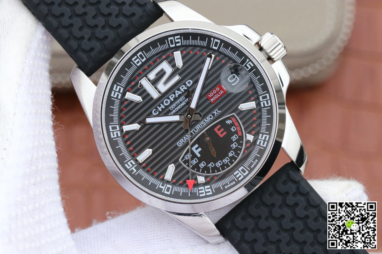 Chopard Classic Racing Mille Miglia 168457-3001 V6 Factory 1:1 Best Edition Replica Watch Black Strap