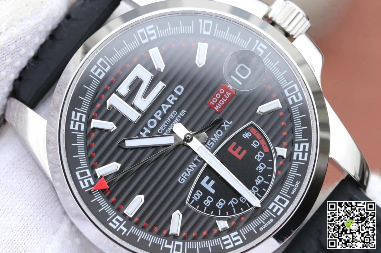 Chopard Classic Racing Mille Miglia 168457-3001 V6 Factory 1:1 Best Edition Replica Watch Black Strap