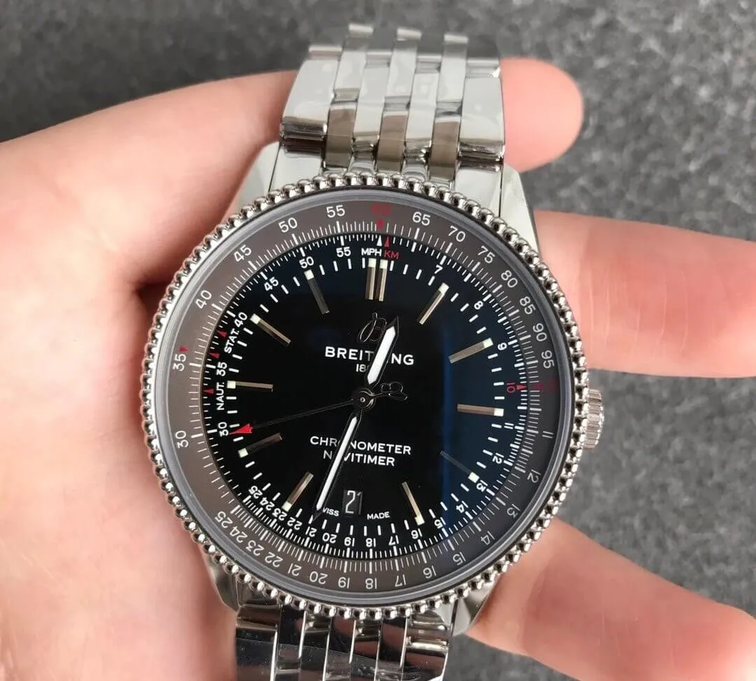 Breitling Navitimer 1 A17326241B1A1 V7 Factory 1:1 Best Edition Replica Watch Black Dial