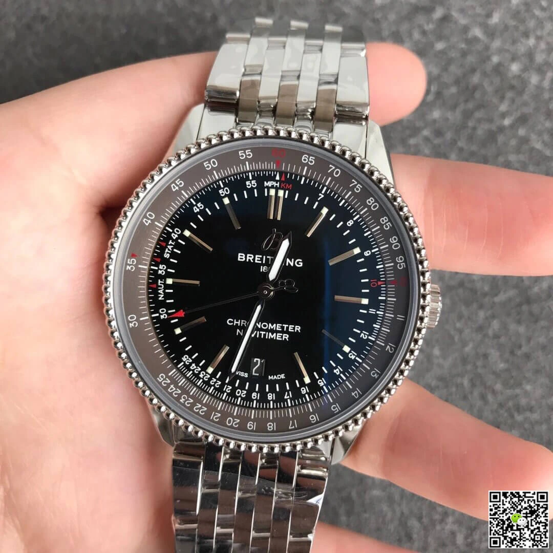 Breitling Navitimer 1 A17326241B1A1 V7 Factory 1:1 Best Edition Replica Watch Black Dial