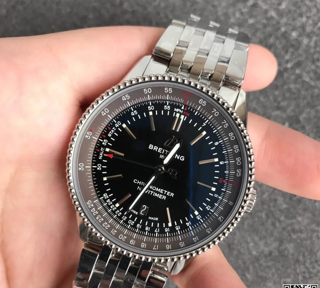 Breitling Navitimer 1 A17326241B1A1 V7 Factory 1:1 Best Edition Replica Watch Black Dial