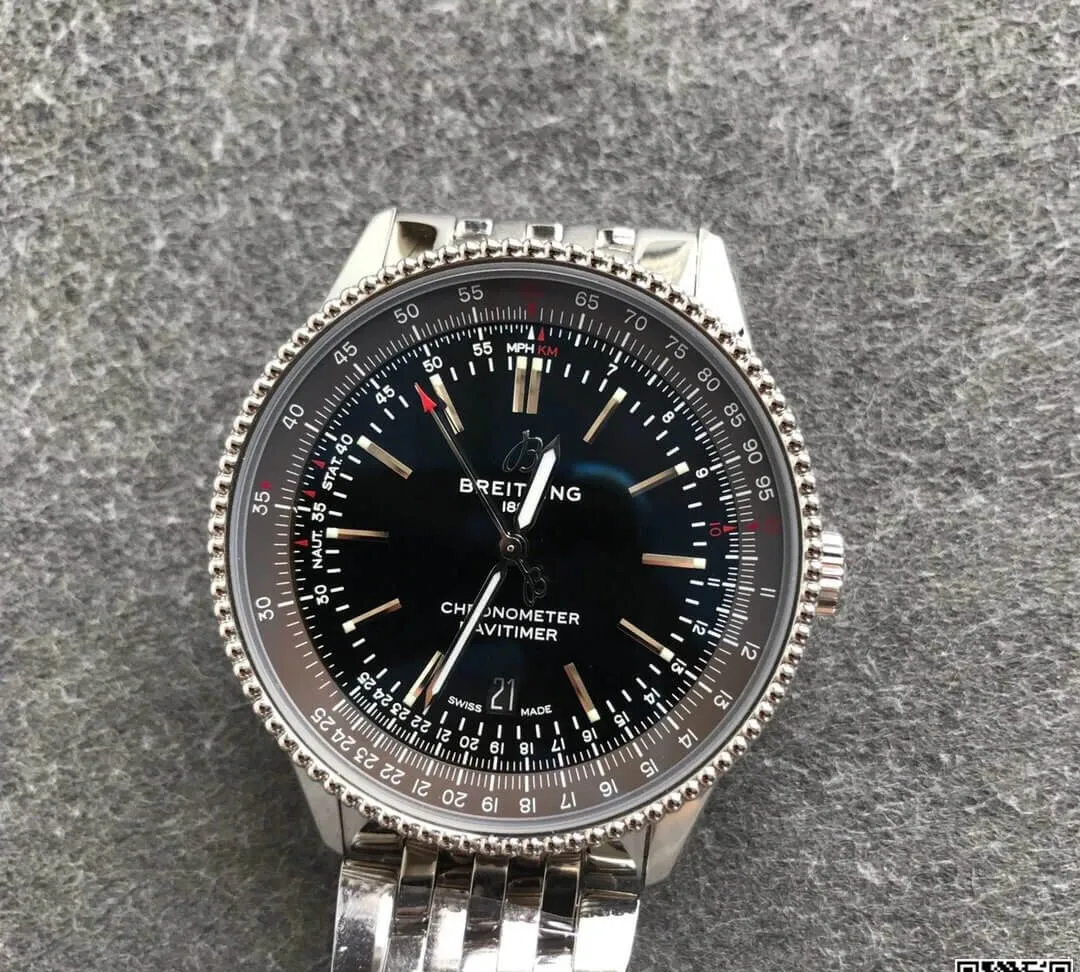 Breitling Navitimer 1 A17326241B1A1 V7 Factory 1:1 Best Edition Replica Watch Black Dial