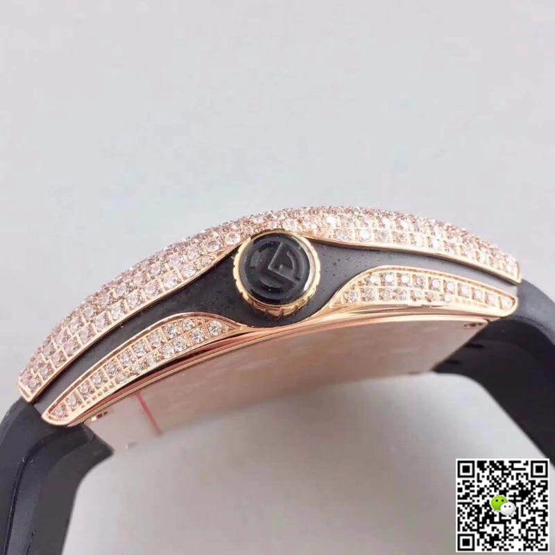 Franck Muller Vanguard V45 SC DT Rose Gold Diamond 1:1 Best Edition Replica Watch Swiss ETA2824-2