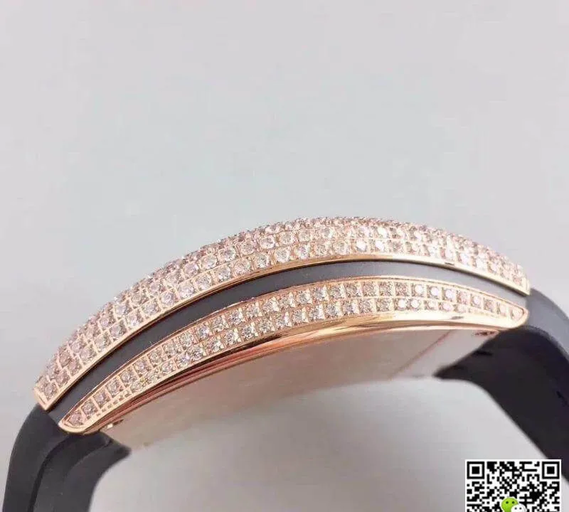 Franck Muller Vanguard V45 SC DT Rose Gold Diamond 1:1 Best Edition Replica Watch Swiss ETA2824-2