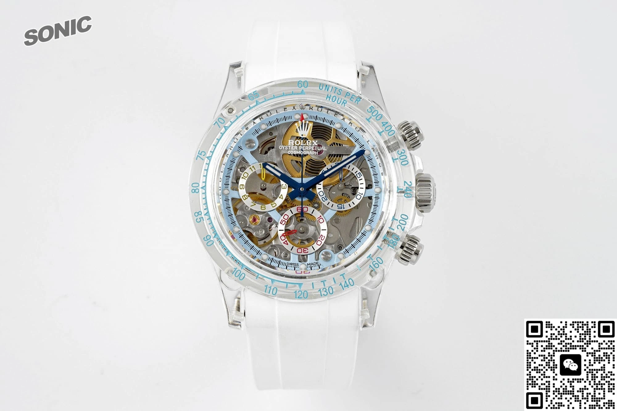 Sonic Factory Rolex Cosmograph Daytona Skeleton dial 1:1 Best Edition Replica Watch