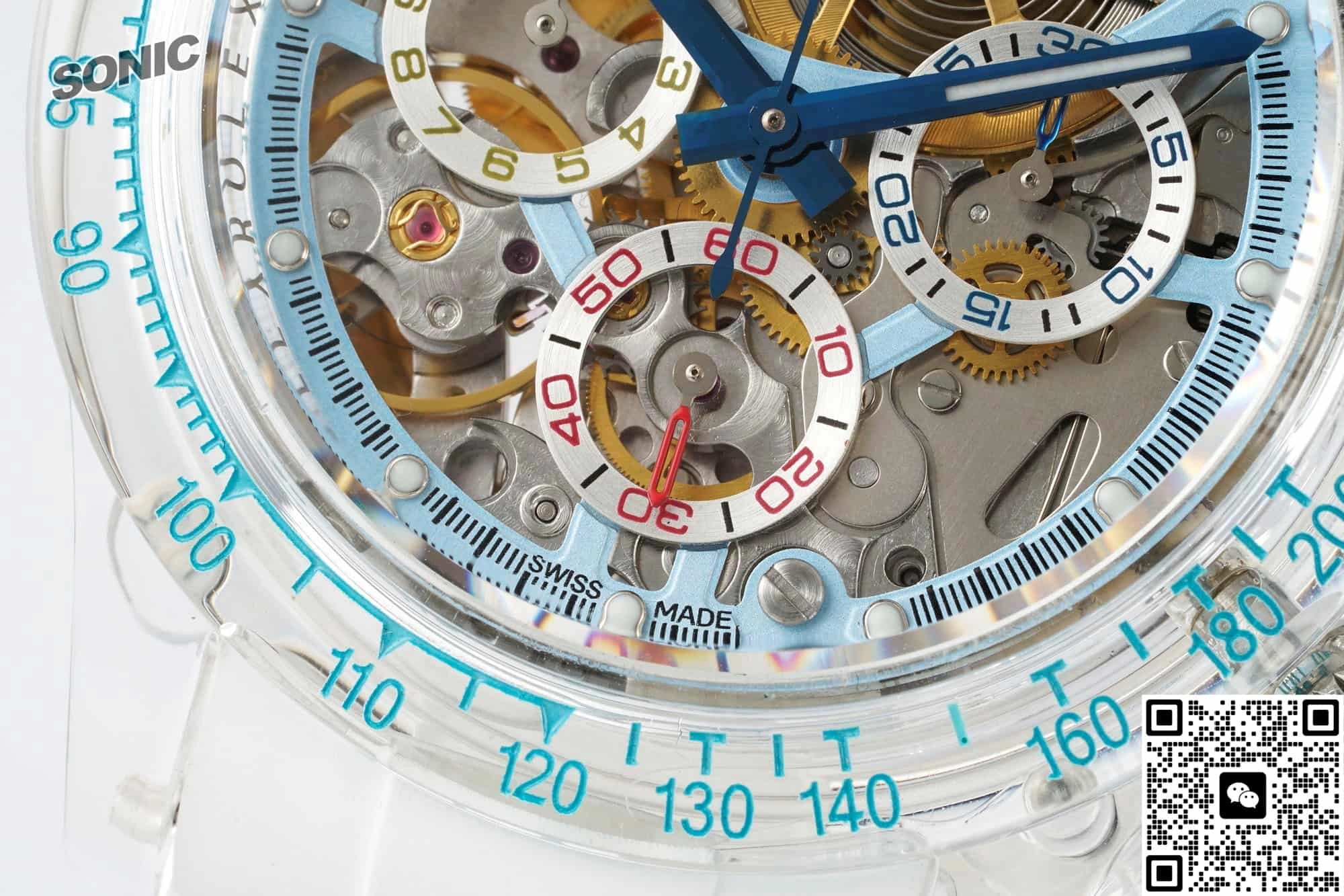 Sonic Factory Rolex Cosmograph Daytona Skeleton dial 1:1 Best Edition Replica Watch